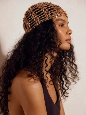 Mila Sequin Disco Cap